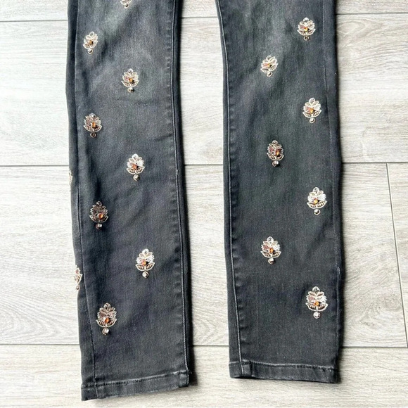Anthropologie Pilcro and the  Letterpress Embellished Black Jeans - Picture 6 of 16